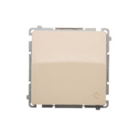 Ovladač zapínací SVĚTLO, řazení 1/0, 10AX, 250V~, béžová BMS1.01/12