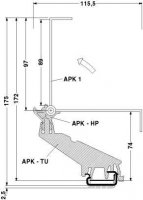 APK-HP 2 METER Profilový držák 5022818