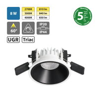 LED podhledové svítidlo Jolly 8 UGR, 8W,
