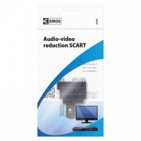 Redukce SCART na 3x CINCH + SVHS adaptér EMOS K9304