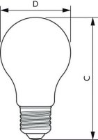LED žárovka classic 48W A60 E27 825 GOLD ND Philips 871869967356700