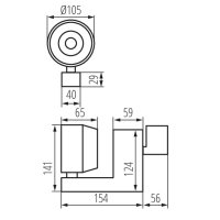 Svítidlo LED COB DORTO LED COB-40 22631 Kanlux