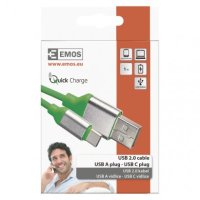 Kabel USB 2.0 A/M-C/M 1M zelený Emos SM7025G