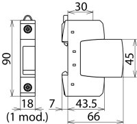 Svodič přepětí DEHNguard S 1-pólový, Uc 75V AC 952071