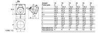 Zásuvka vestavná 16A 4p 400V IP44 6h Quick-Connect BALS 12779