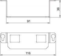 OBO 7407848 Montážní nosič MTGE2 2C