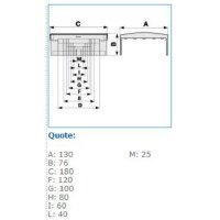 NTAN 120X60 W 02537 T-kus pro podparapetní systémy, 120x60, bílá IBOCO B02537