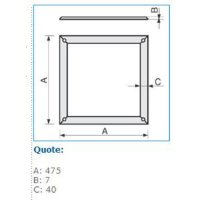 MCF 425 02632 Ozdobné rámy pro víko rozvodnice IBOCO B02632