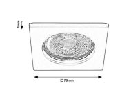 Spot Relight GU5.3 1xMAX 25W IP20 černá RABALUX 2150