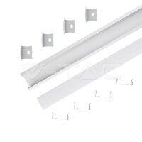 Aluminum Profile 2000*30*20MM Milky VT-8119 V-TAC SKU3372