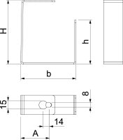 OBO PLCD-SC1220 Oddělovací úhelník pro kanály PYROLINE Con 116x80x35 Ocel