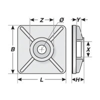 KH 1 adhesive holder MURRPLASTIK 87681220