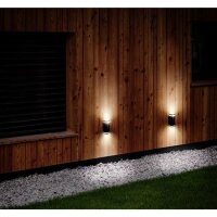 LED venkovní nástěnné osvětlení Potenza, 2x GU10, černá SOLIGHT WO811