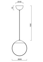 Závěsné svítidlo ISIS S1 PM 8W IP40 4K DALI PMMA nerez OSMONT ISI72899