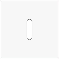 Jednoduchý čelní panel, NIKO Rocker steel WHITE COATED 154-56101