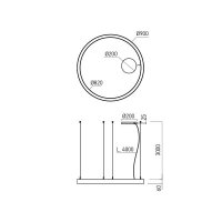 Závěsné LED svítidlo XAMBIT 3000K AM02WW