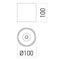 XCORE RND. CEILING FITTING 18W 220-240V