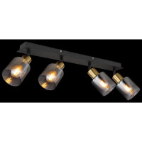 Stropní svítidlo HOLLSY černá 4xE14,max. 40W 230V GLOBO 54310-4