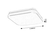 LOWAR bílá LED 12W IP44