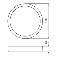 DABER 12-20W CCT SE W Svítidlo LED s čidlem KANLUX 39025
