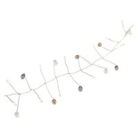 LED girlanda kamínky, 1,2 m, 3x AA, vnitřní, teplá bílá, časovač EMOS DCGW16