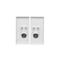 Kryt 2 násobný pro přístroje spínačů a tlačítek světle šedá matná   TKW6/2L2/114