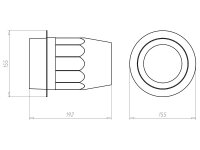 Průchodka protipožární do stěny pro kabel 120mm, do dutých stěn KAISER 9459-04