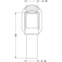 Držák s adaptérem SPINOTTO S pozink, navařovací SIRENA 83001