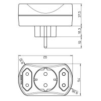 177602009 Euro- and earthed plug-adapter