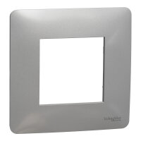 Krycí rámeček NOVÁ UNICA STUDIO jednonásobný, Aluminium SCHNEIDER NU200230
