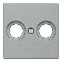 Centrální deska, Merten System M, anténa, 2 otvory, aluminium, matný plast