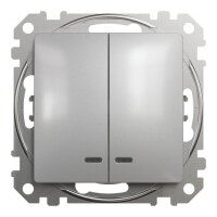 Sedna D/E Přepínač sériový ř.5So orient.kontrolka Aluminium SCHNEIDER SDD113105L