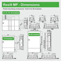 Schneider MIP30112 Mini Pragma, čelní kryt 12M bílý pro zap. m., bílé plné dveře