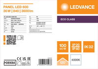LED panel LED 600 36W 840 LEDVANCE 4099854705038