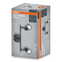 LED SPOT PRIMAL BLACK 2XGU10 BLACK OSRAM 4099854587344