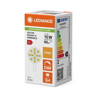 Světelný zdroj LED PIN ROUND 12 V DIM P 1.3W 827 G4 LEDVANCE 4099854762697