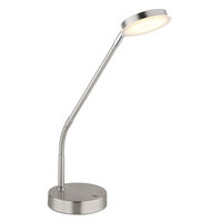 Stolní lampa SILVIO nikl LED 6,5W 230V,350lm, 2700/3350/4000K GLOBO 58504TN