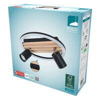 DL/LED GU10X2 SW/HOLZ 300 CEMBRANO