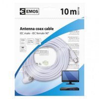 Anténní koaxiální kabel 90° 10M Emos SD3110