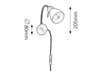 Soma E14 1x 40W IP20 bronz RABALUX 6320