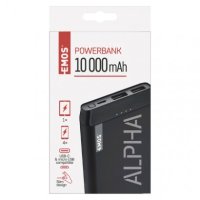 Powerbanka EMOS Alpha 10S, 10000 mAh, 10 W, černá EMOS B0526B