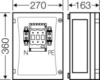 FP 4211 1 x NH 00C, 125A 3-pólová, PE+N