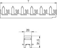 OBO 6288104 Profilová spojka PV N3 100H