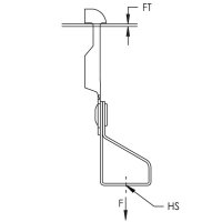 příchytka pro otvor 7mm pro závitovou tyč M6, Ti CADDY EERM6TI 173120