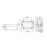 IP65 12 GRI 06523.S rozváděčová skříň IP 65 vč svorkovnic IBOCO 06523.S