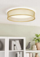 Stropní svítidlo LUPPINERIA LED d385 matná mosaz/bílá 20W IP20 EGLO 900796