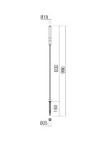 Sloupkové svítidlo TORCH ST LED 1.5W 95CM IP65 DGR 3000K REDO 90447