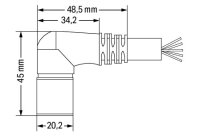 propojovací kabel 14pól. délka 27 m černá WAGO 756-3206/140-270