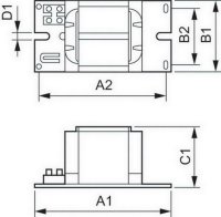 Philips Předřadník BSN 400 K407-A2-ITS 230/240V 50Hz BC3