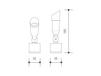 OKO zahradní svítidlo, studená bílá PANLUX OKN-1LED/S